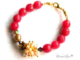 Bratara ”Diva Gold Garnet” (2060)