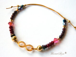 Bratara ”Ruby Garnet Infinity” (7936)