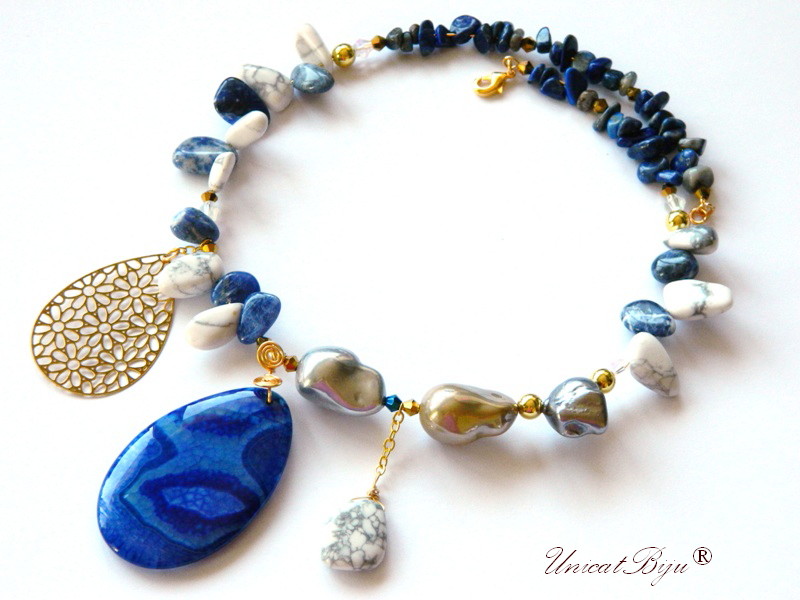 Colier ”Mistery Oriental Blue” (8788)