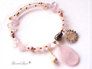 VANDUT - Colier ”Rose Gold Stardust” (8728)