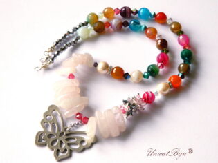 Colier ”Rainbow Diva Butterfly” (9386)